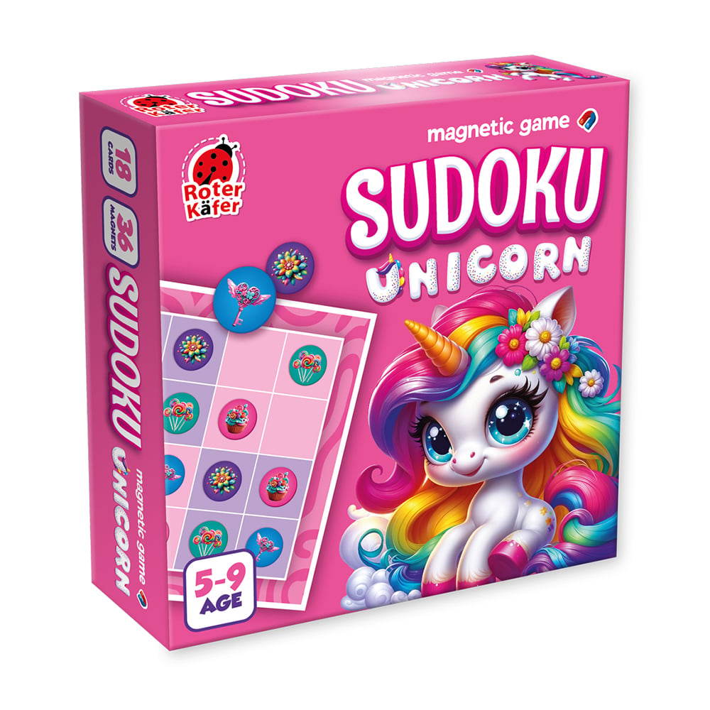 Магнітна гра Roter Kafer Sudoku Unicorn, від 5 років (RK2150-02)